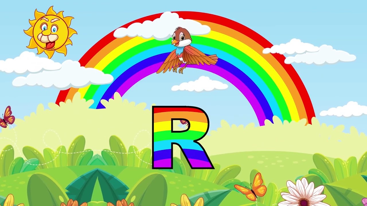 Lernen Sie den Buchstaben R | ABC Songc - R“ wie Regenbogen(Germany)