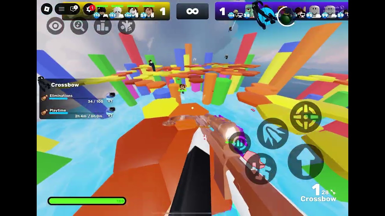 Playing spleef in rivals 