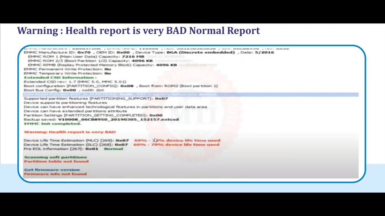 Device life time 60% to 70% Bad Health eMMC Repair Part 1||Join Online Training +919822009128