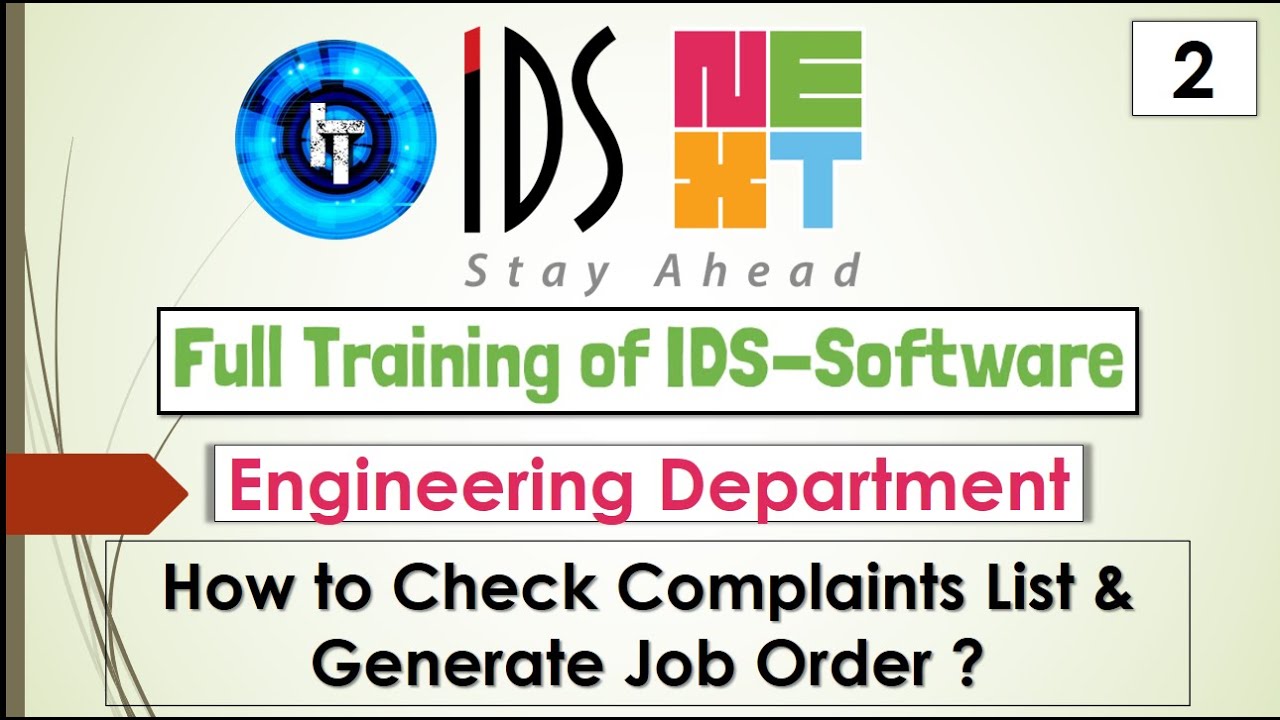 IDS Training | Full Training of Engineering Department | How to Generate Job Order in IDS. @ImTechN
