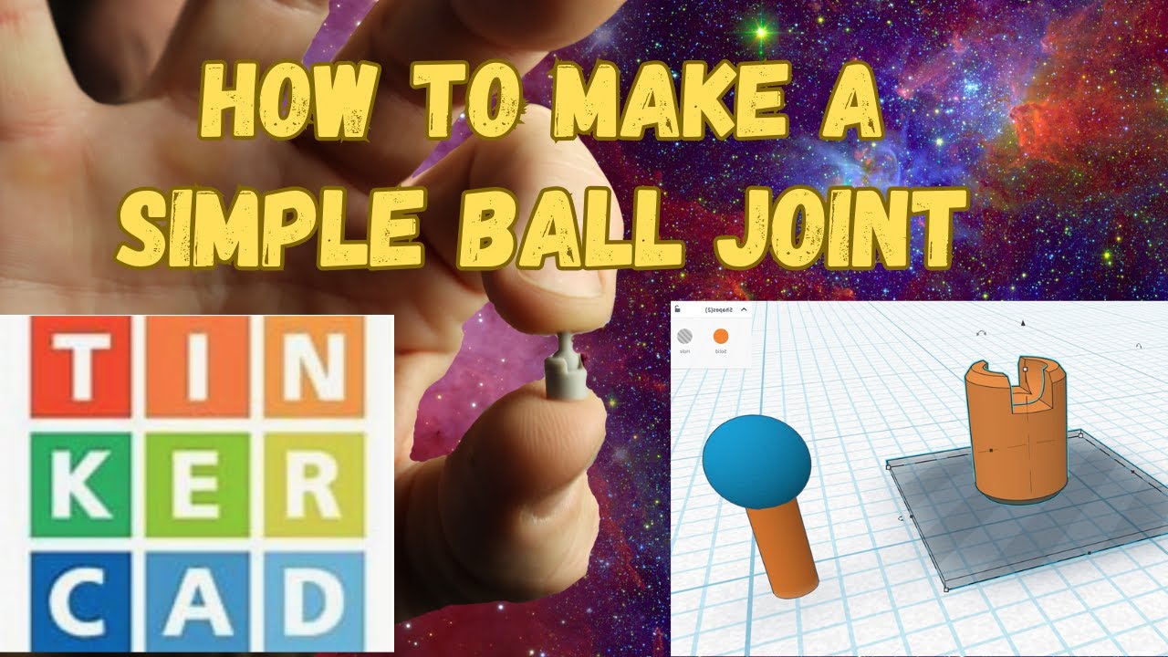Как сделать шаровой шарнир в Tinkercad в 2026 году
