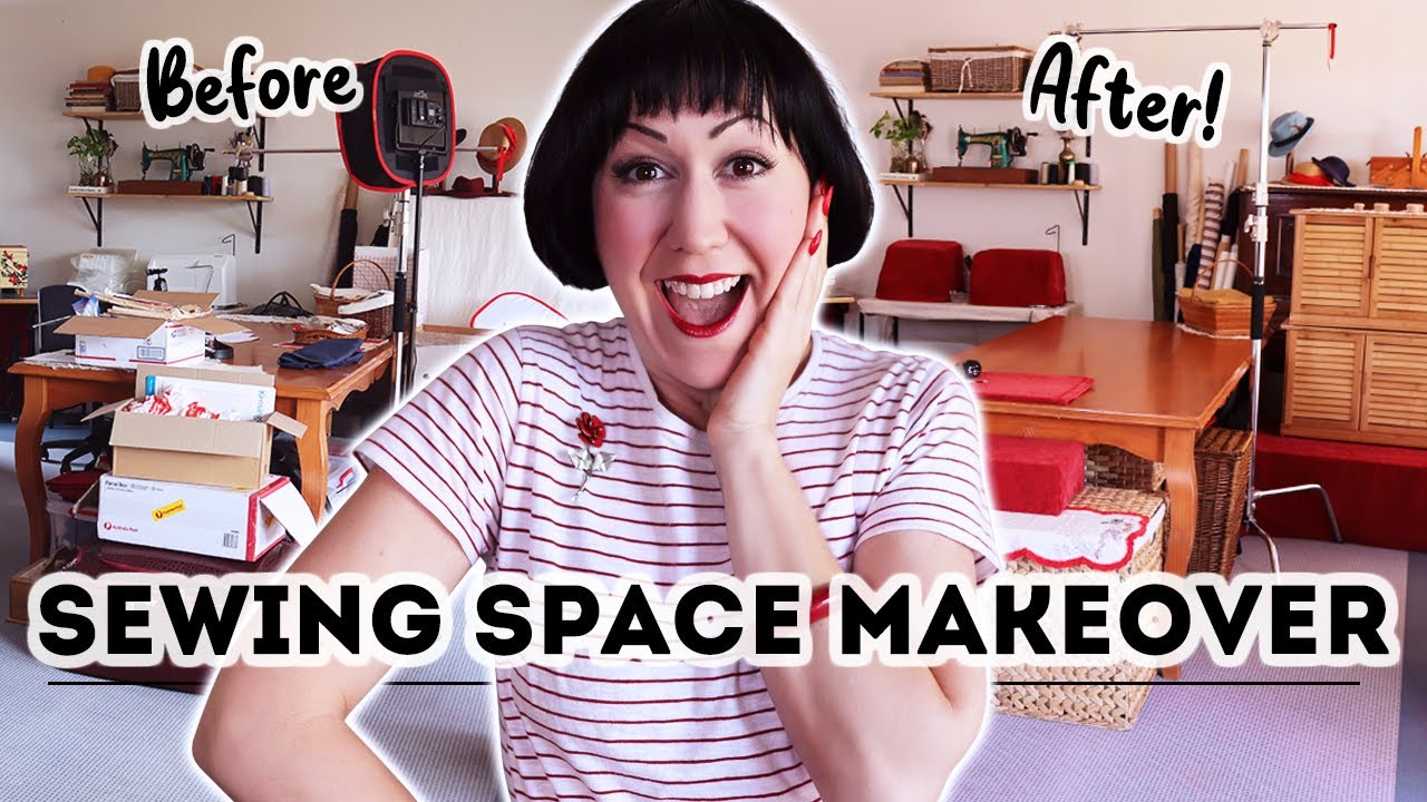 MY NEW SEWING SPACE! The complete design, organization and decoration of my sewing studio!