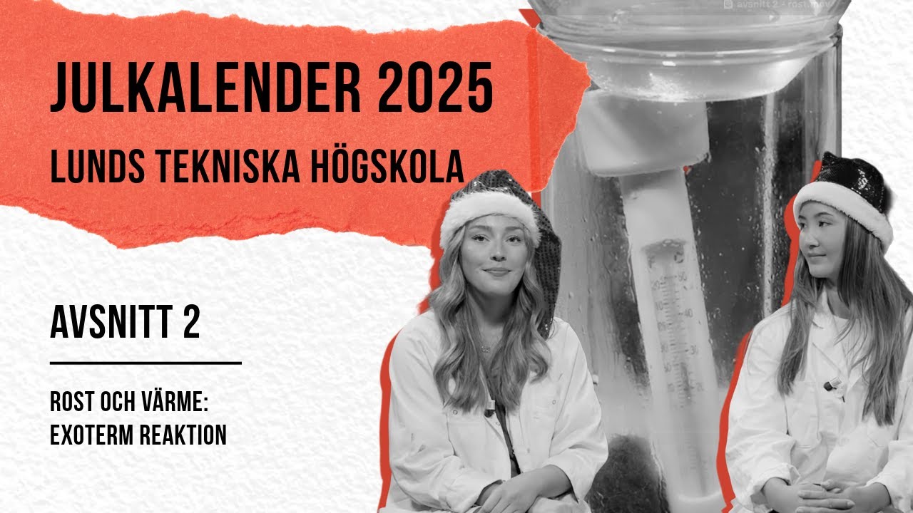 2. Rost och värme: Exoterm reaktion med stålull och ättika – LTH:s julkalender 2025