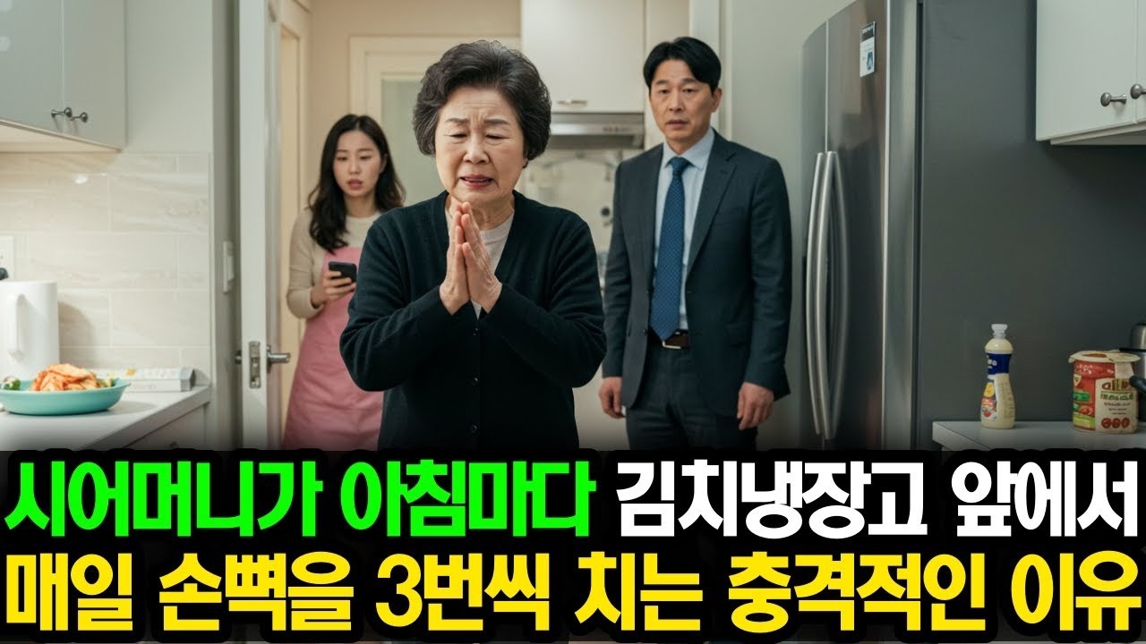 시어머니가 오전 7시만 되면, 김치냉장고 앞에서 매일 손뼉을 3번씩 치는 충격적인 이유