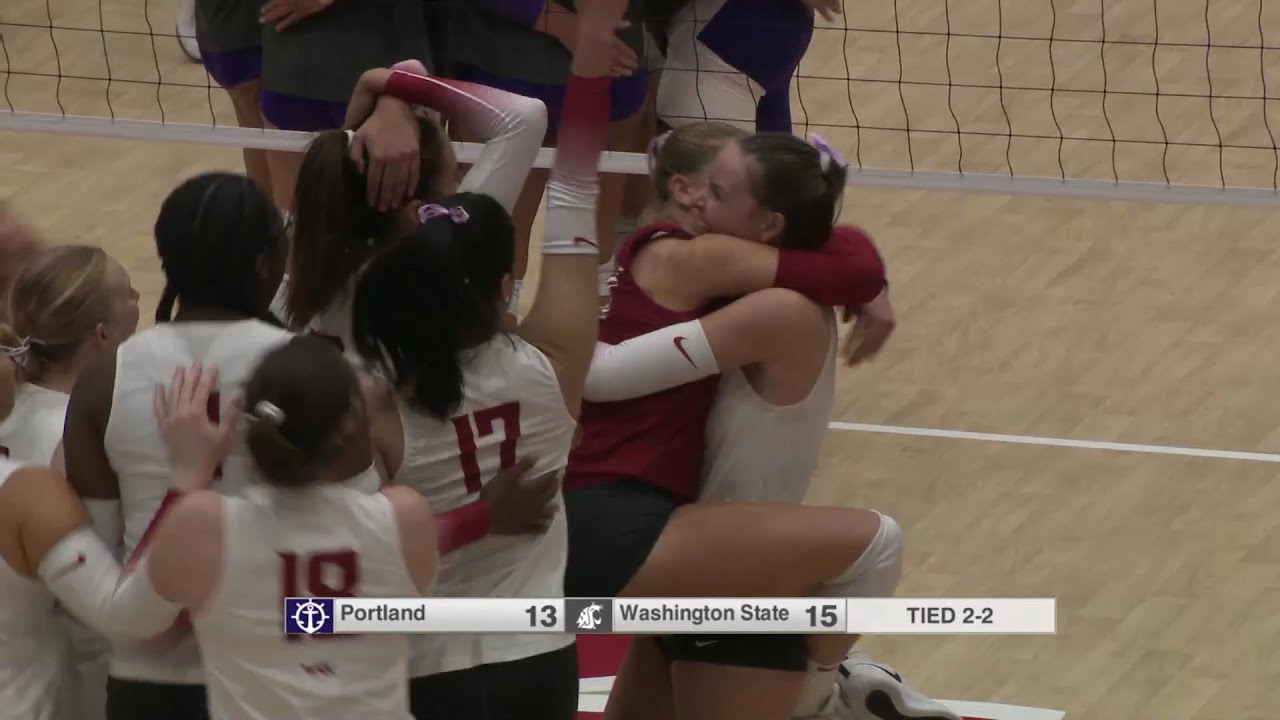 WSU Volleyball: Highlights vs. Portland | 10/3/24