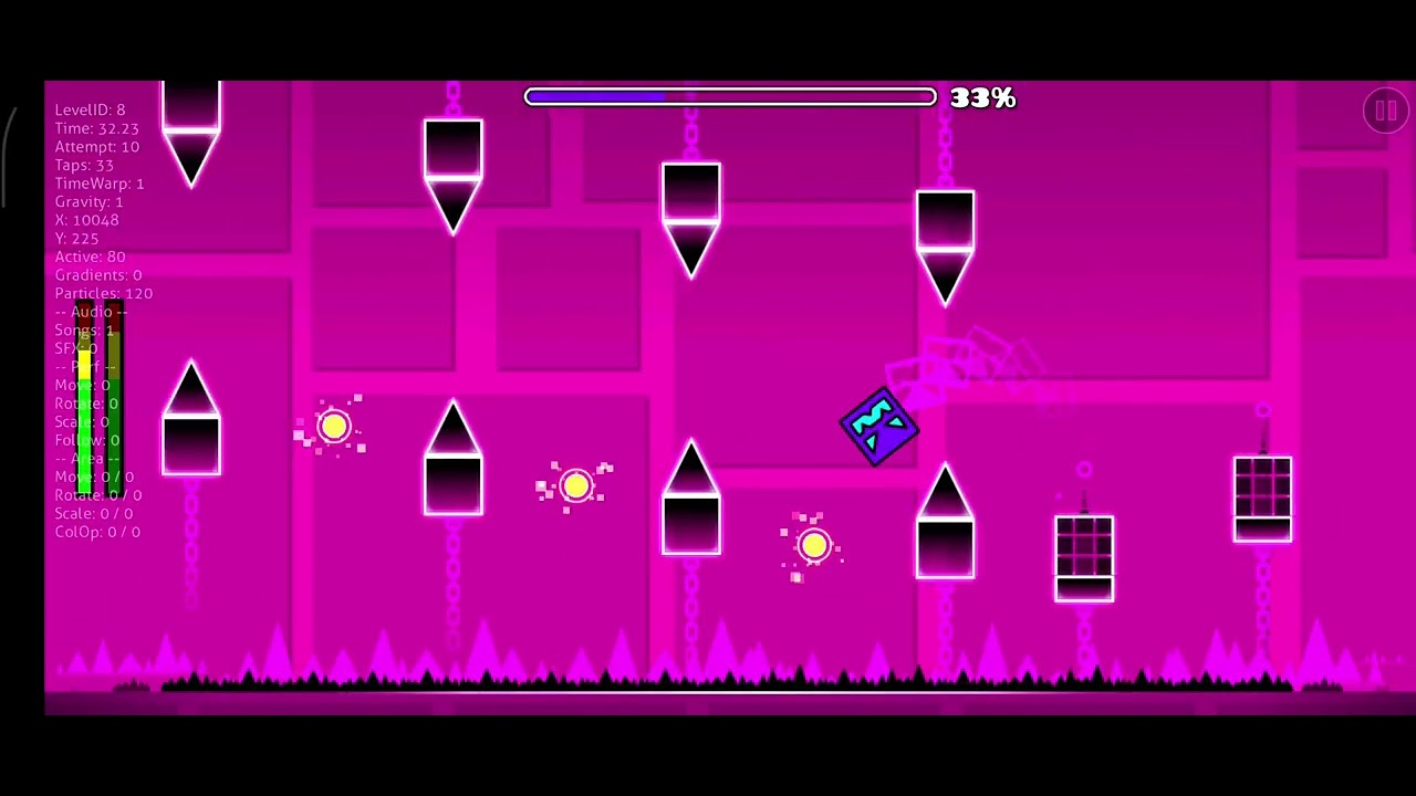 Jugando geometry dash parte 4