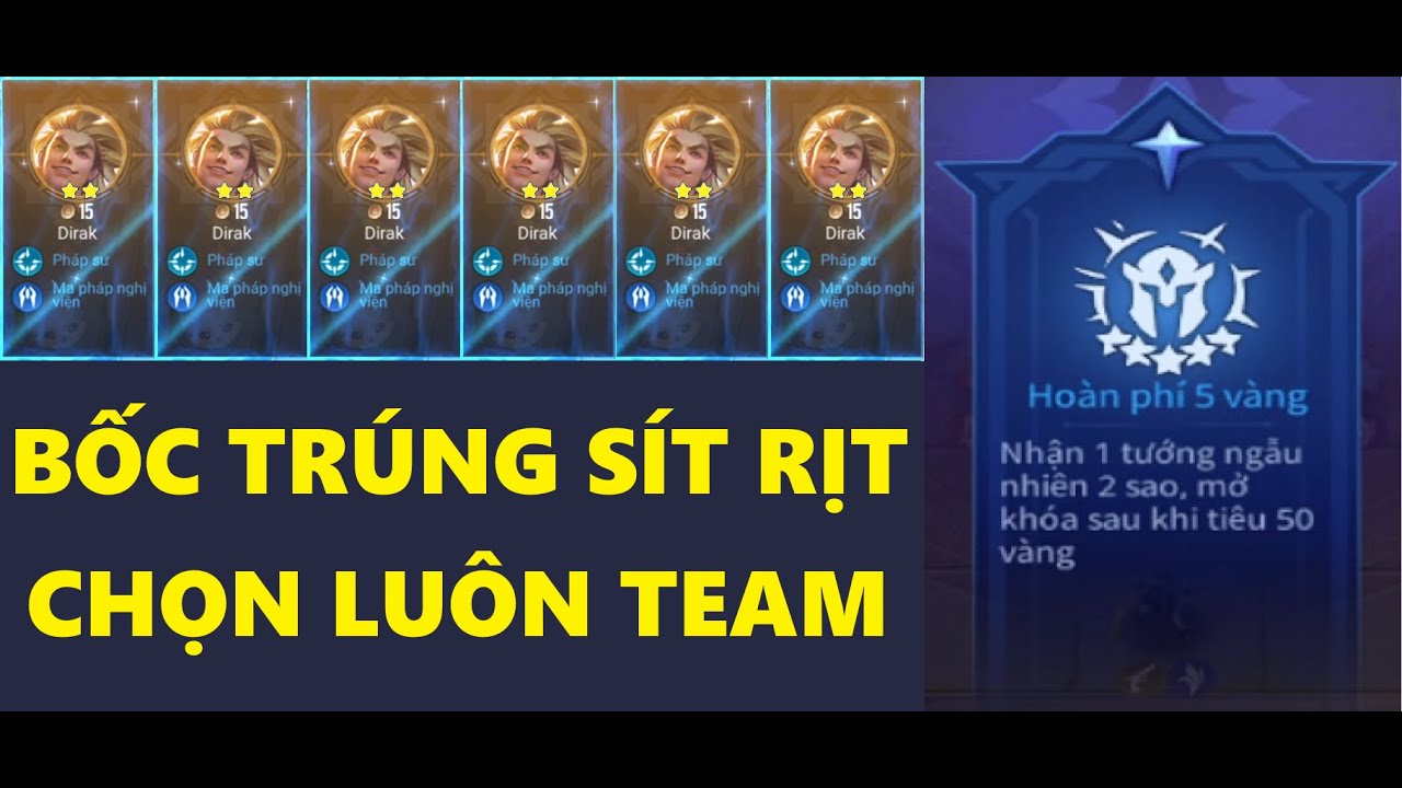 HOÀN PHÍ 5 VÀNG - BỐC TRÚNG SÍT RỊT CHỌN LUÔN ĐỘI SẼ CHƠI | Cờ Cá Chép Liên Quân S25 #44