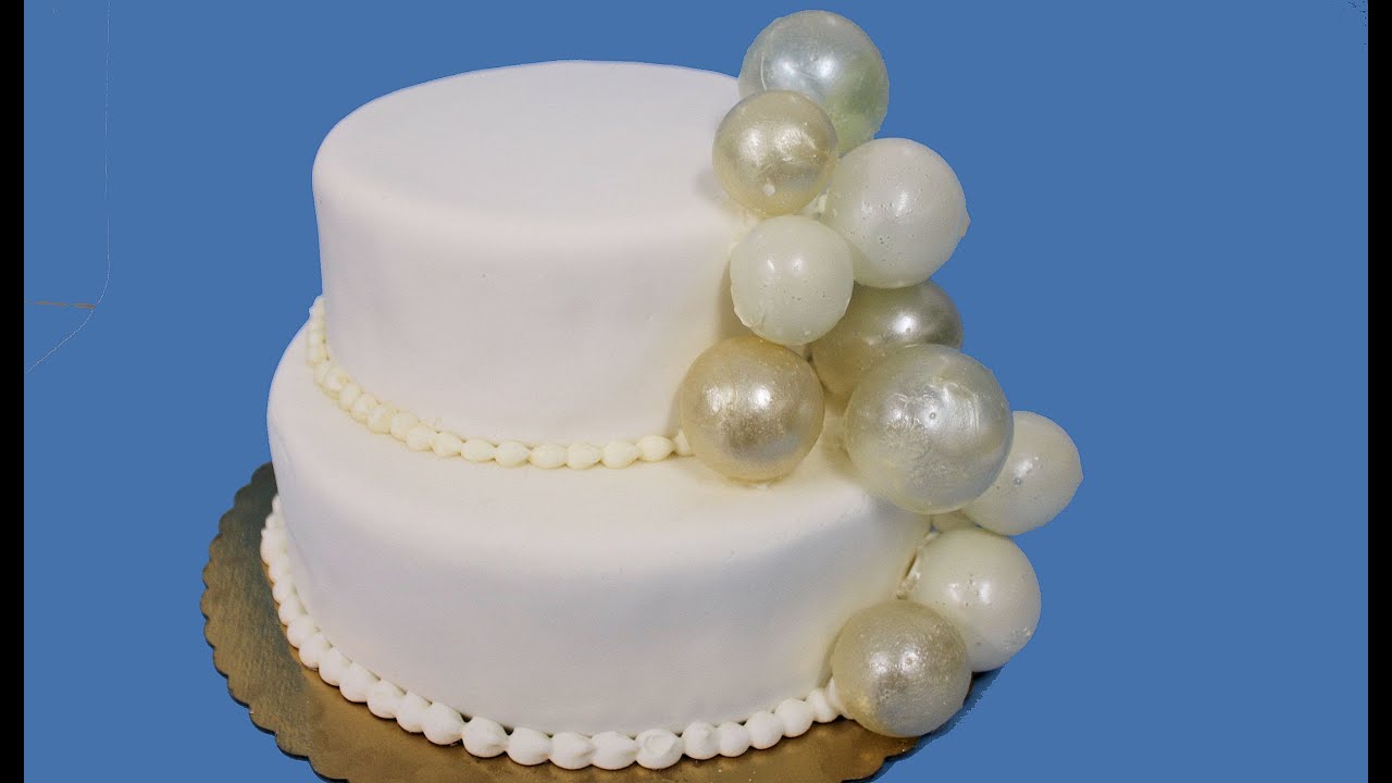 How to make gelatin bubbles for wedding cakes