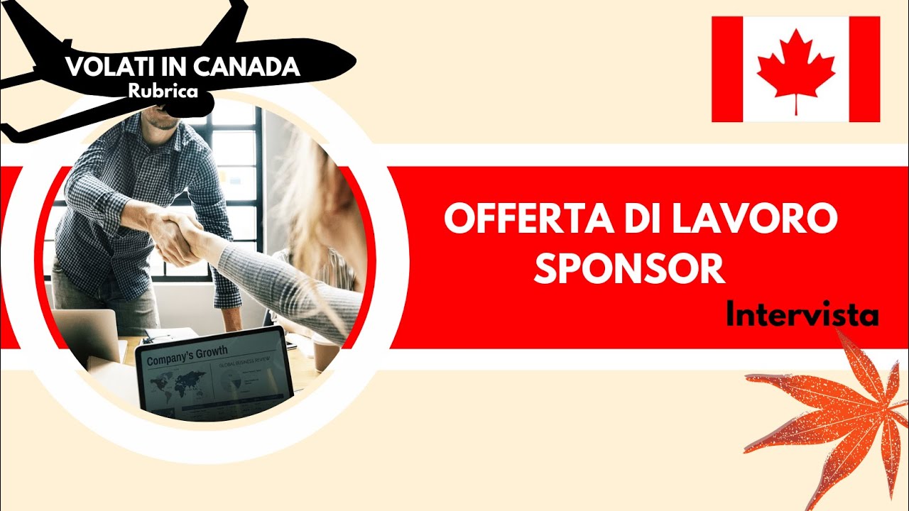 SPONSOR || Come funziona || Offerta di lavoro || Volati in Canada