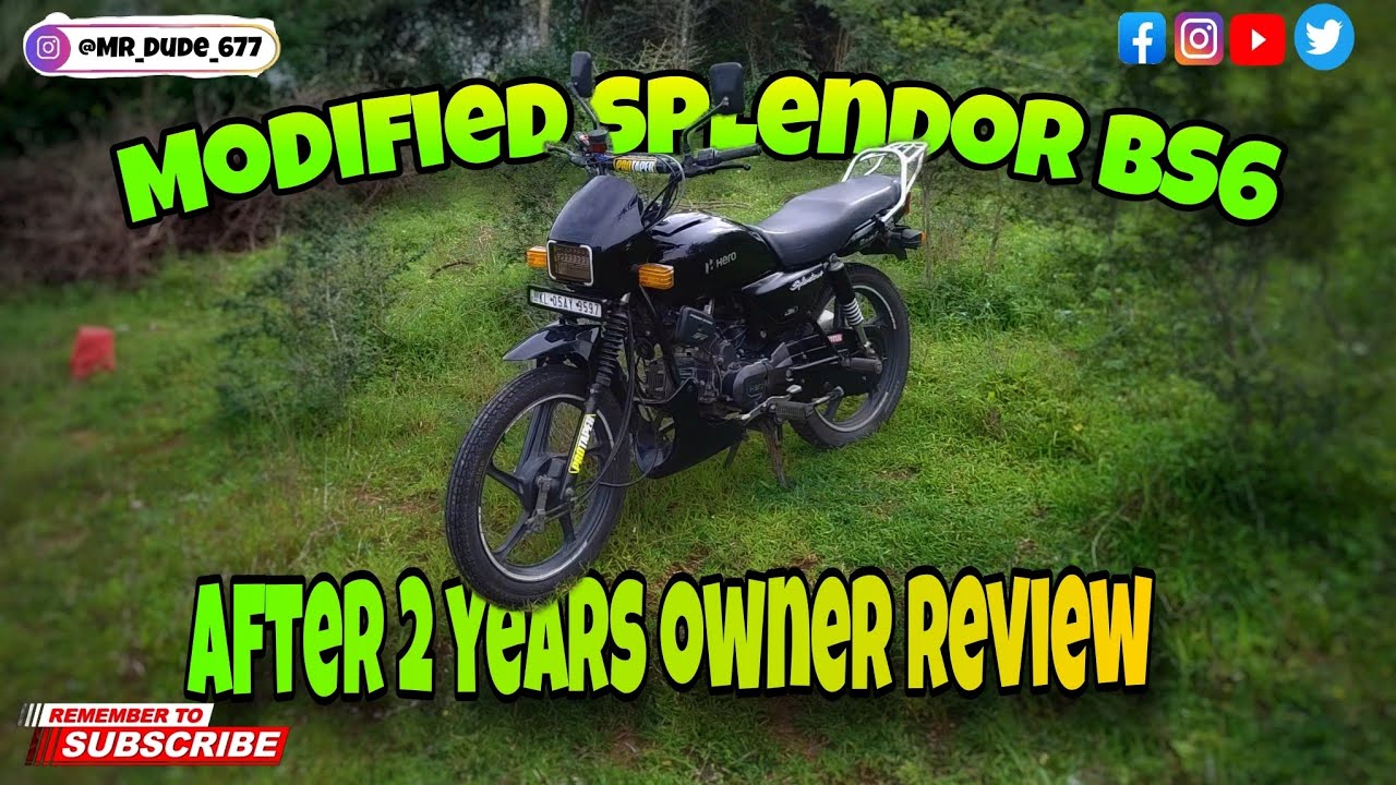 Modified Splendor bs6 detailed review Malayalam