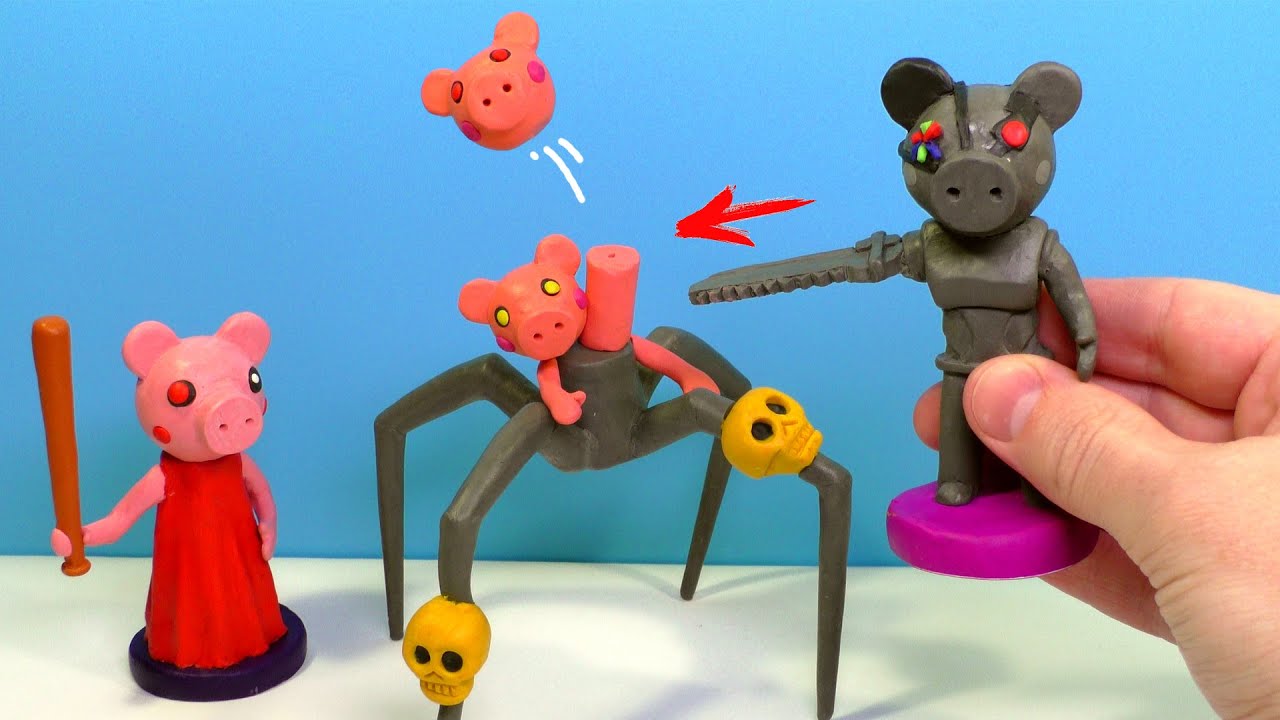 Making Piggy Spider Boss with Clay | Roblox