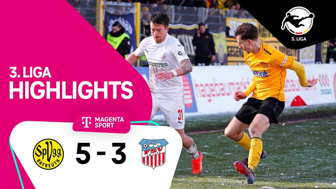 SpVgg Bayreuth - FSV Zwickau | Highlights 3. Liga 22/23