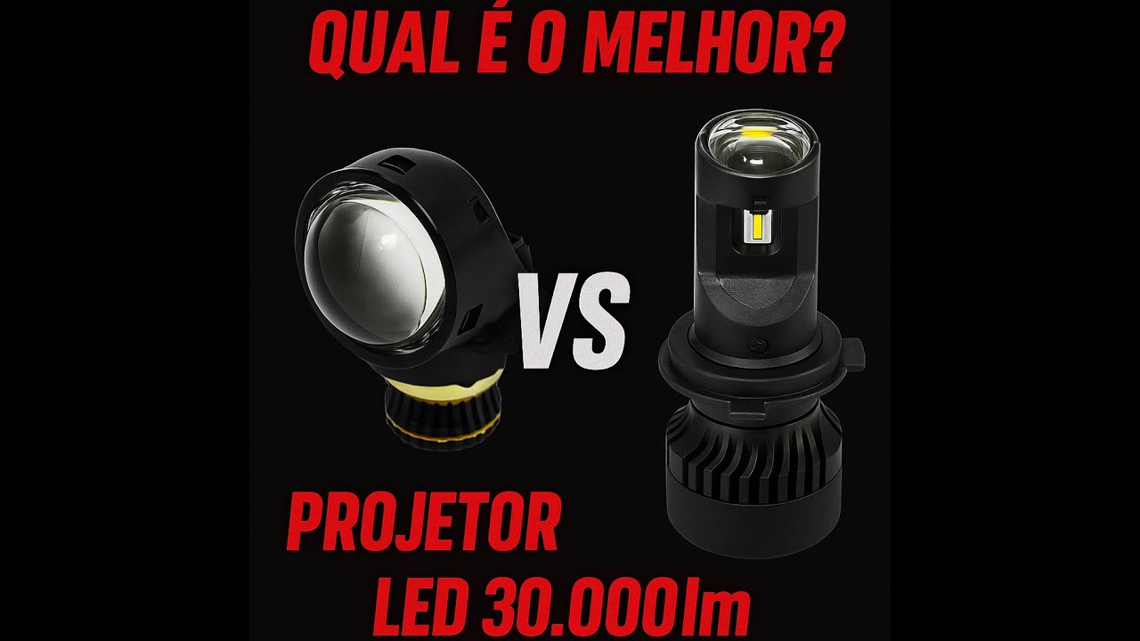 A VERDADE REVELADA: LED 30.000lm É MELHOR QUE PROJETOR? Testes Reais - Educar Faróis