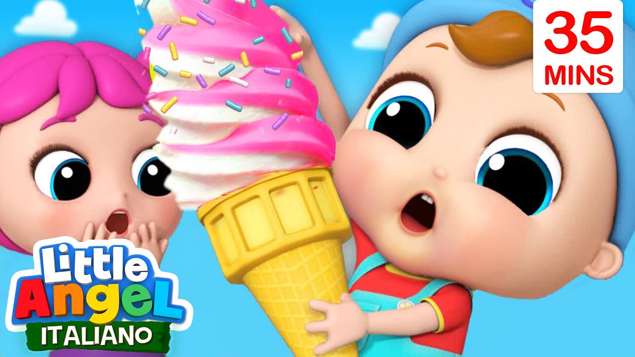 La Canzone Del Gelato Con Gianni 🍨🧁 Cartoni Animati & Canzoni Bambini | Little Angel Italiano