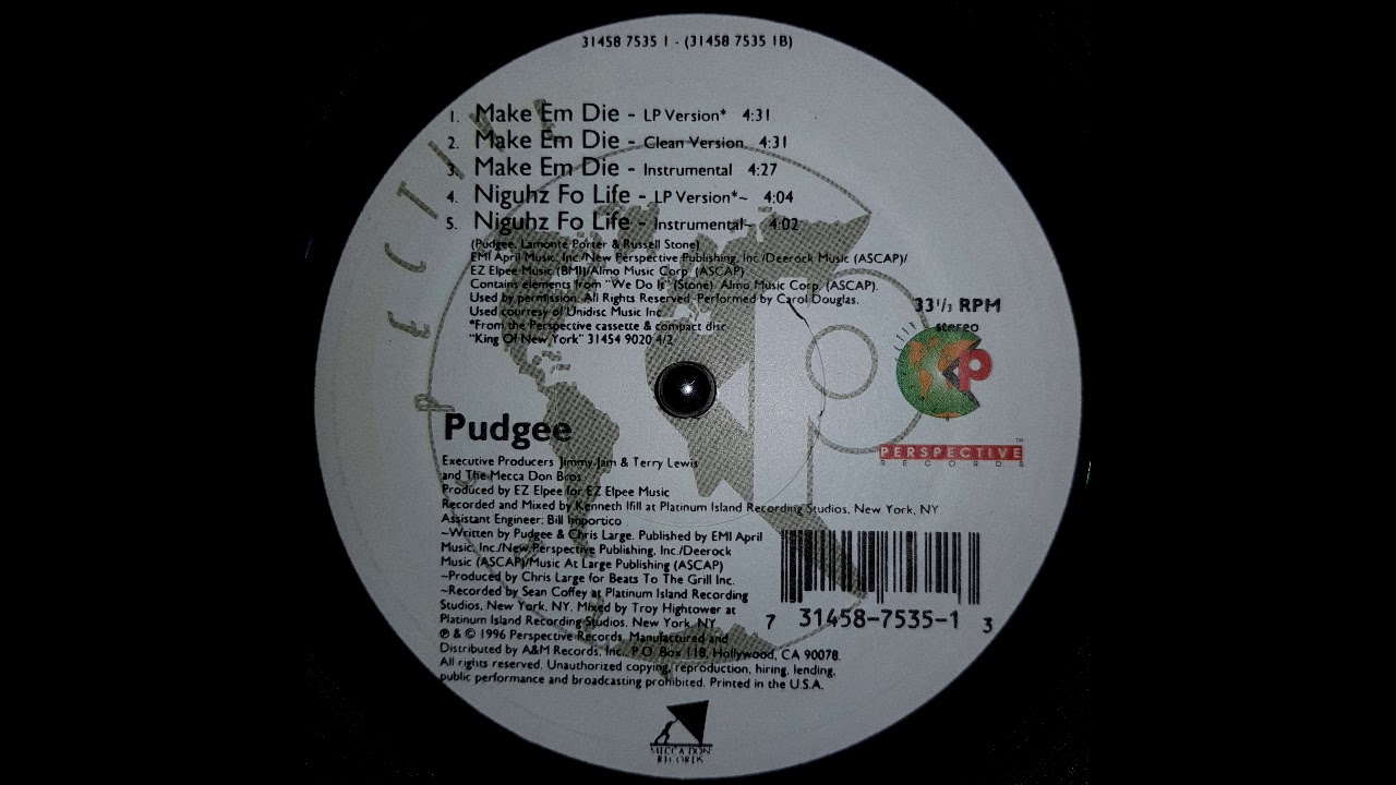 Pudgee - Make Em Die (Ez Elpee Production) (1996) [HQ]