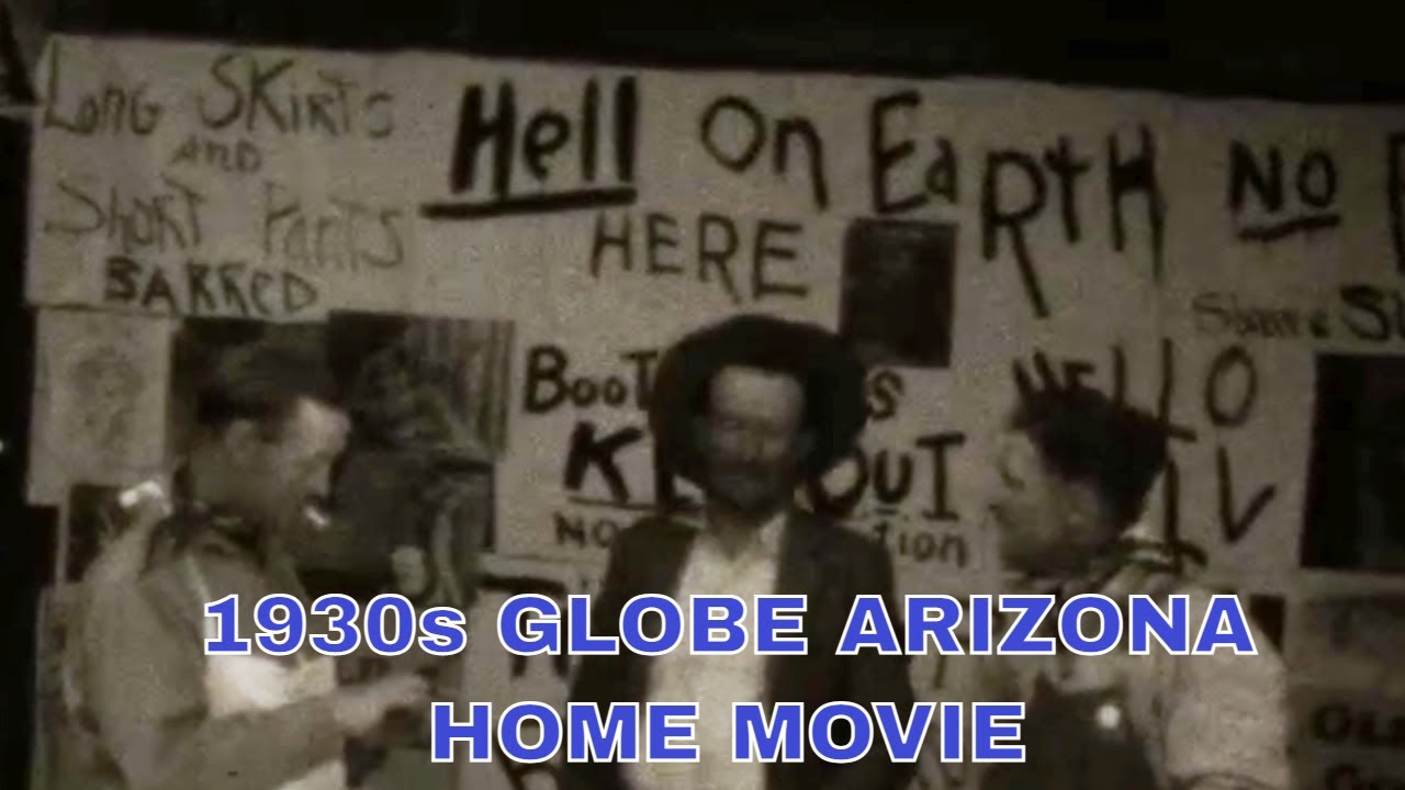 1930s WILD WEST JULY 4th PARADE  GLOBE, ARIZONA   HOME MOVIE  w/ APACHE INDIANS  33474