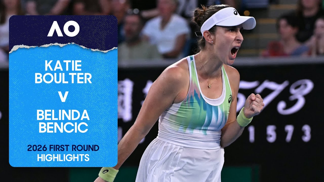 Katie Boulter v Belinda Bencic Highlights | Australian Open 2026 First Round