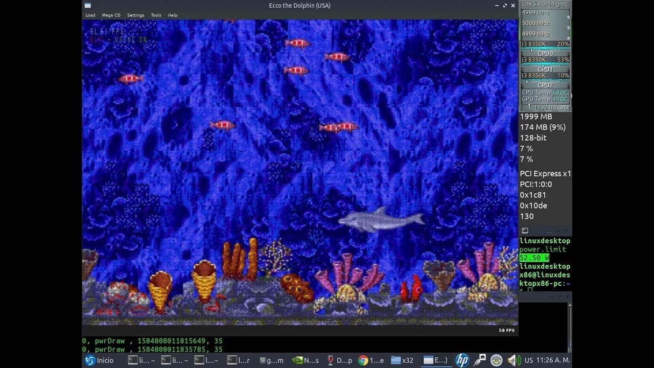 Byuu v4 SegaCD Native Test 48fps NVENC x64 + Sound (Core i3 8350K) + Nvidia 440.66