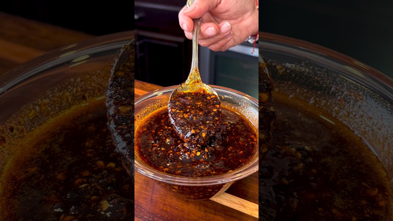 Salsa Macha de Aceite Solo 4 Ingredientes! #shorts