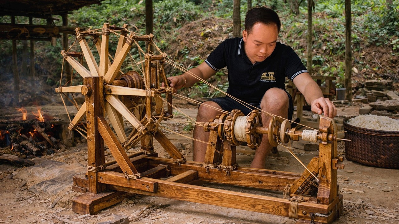 Primitive Skills: Building a Spinning Wheel & Manual Yarn Rewinding Machine