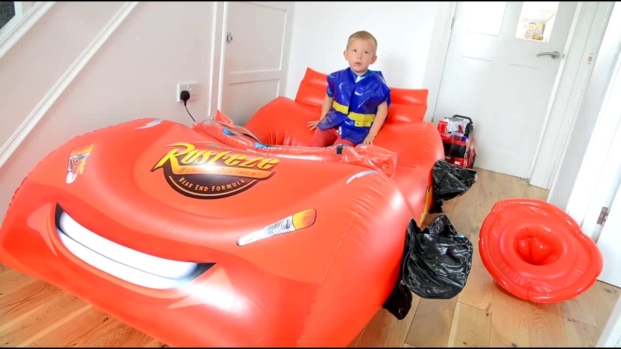 Giant Lighting McQueen inflatable ball Pit Fireman sam Huge Kids Ball pit WOW || Best Kid Game