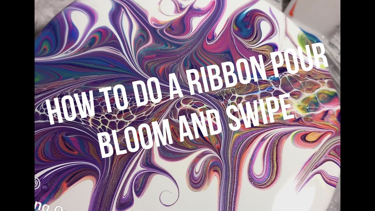 #124  turn a ring pour or ribbon pour into a bloom or swipe  @kreationsbykristey