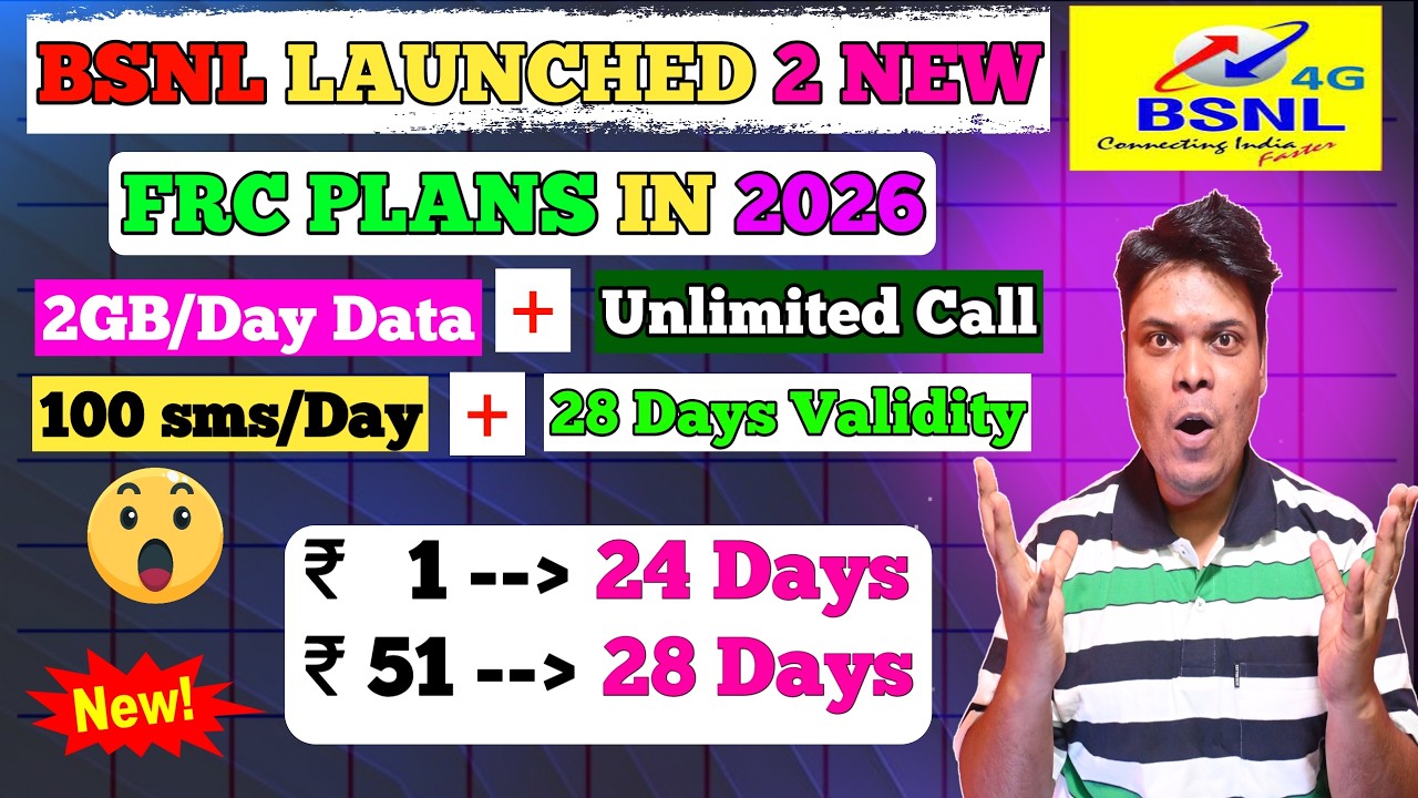 Bsnl 1 Plan Details | Bsnl 51 Plan Details | Bsnl Launch 2 New Frc Plans 2026 | Bsnl 51 FRC Plan