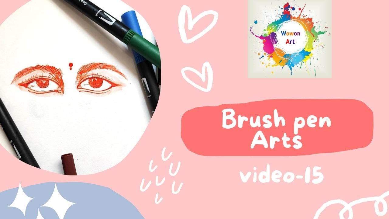 Brush Pen Mandala Art By Wowon Art#drawingtutorial#brushpen#amazon#wowonart#brushpenset