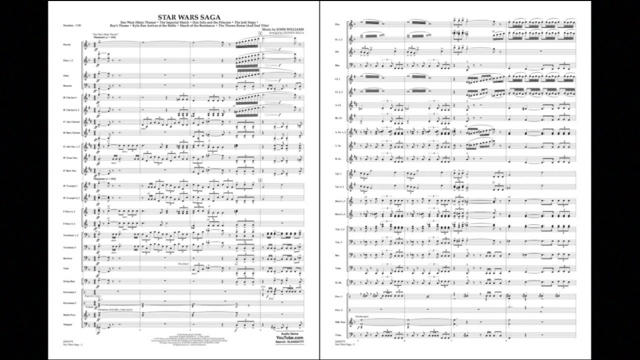 Star Wars Saga by John Williams/arr. Stephen Bulla