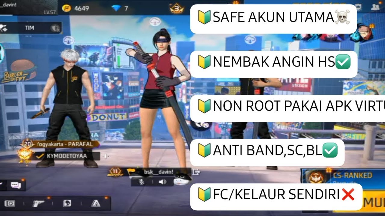 CHEAT FF MOD MENU TERBARU 2026 TEMBAK ANGIN HEADSHOT || ANTI BAN, NO BL - LINK MEDIAFIRE NON ROOT