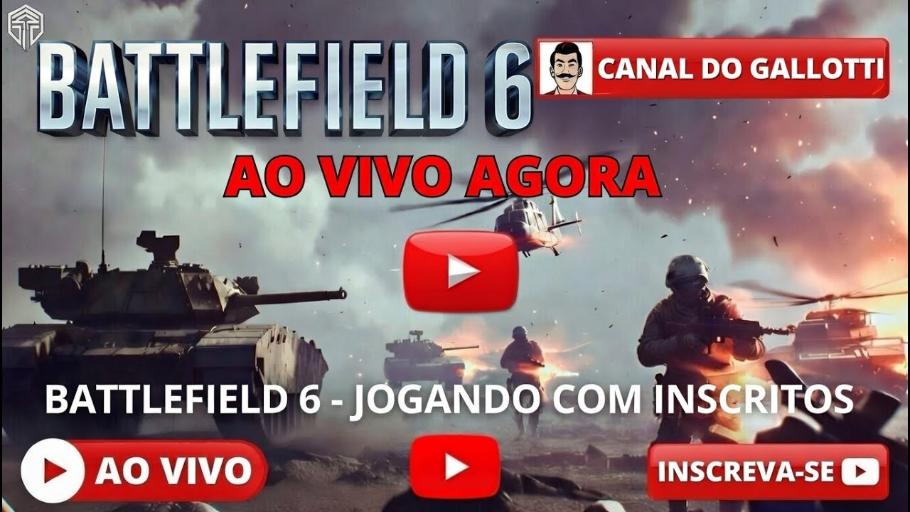 AO VIVO - BATTLEFIELD 6 - GALLOTTI🎧🎮🪖 #gallottif  #battlefield #ea