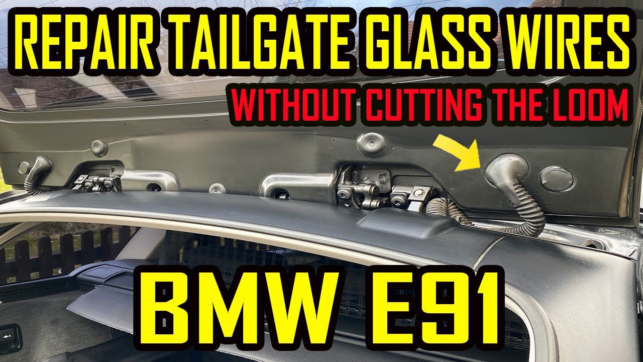 BMW E91 Tailgate Glass Wires Loom Fix Repair | Without Cutting The Loom