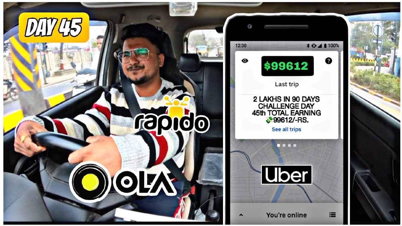 Monday aani sutti cha divs ashun aaj Changli earning jhali | Pune ola uber earning 