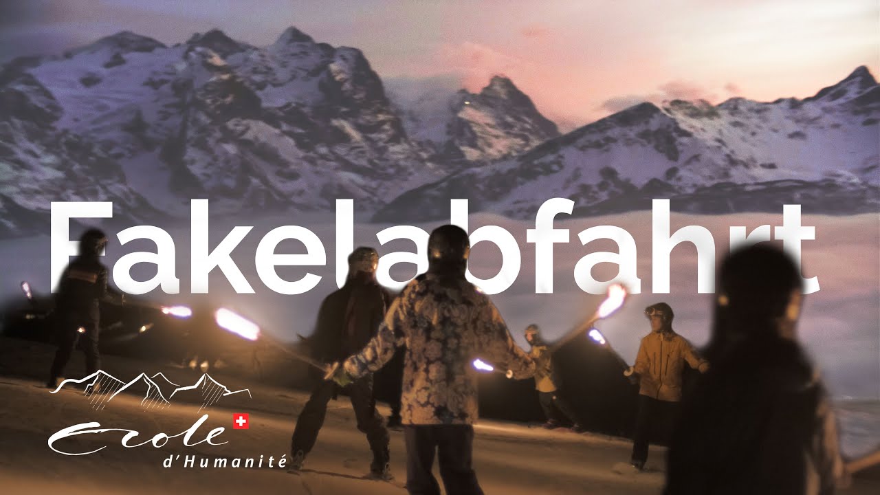 Fakelabfahrt | Torch run at the Ecole d'Humanité