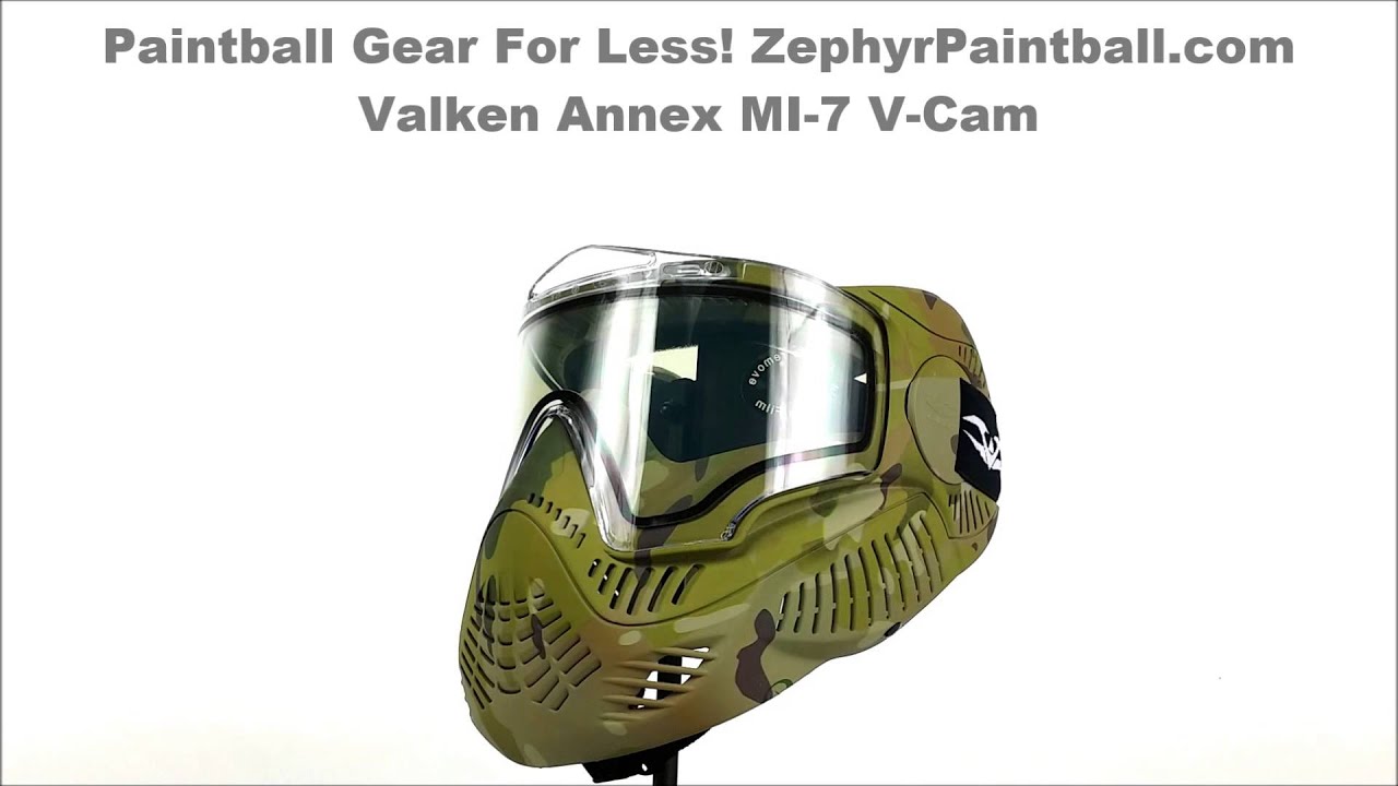 Valken Annex MI 7 Paintball Mask V Cam ZephyrPaintball.com 360 View VALK 2030 41185