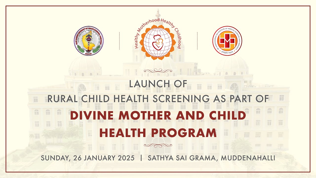 Launch of Rural Child Health Screening as part of DMCHP | Live | 26 January 2025, Evening