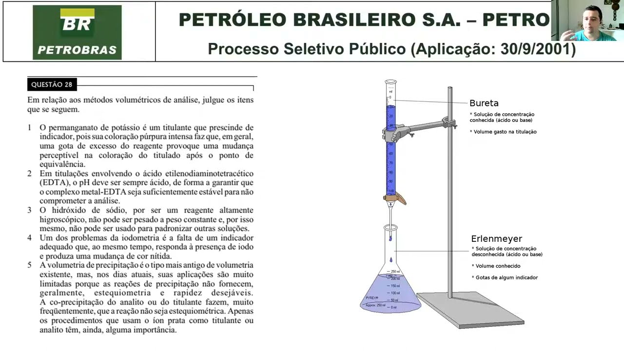 Prova Químico de Petróleo Petrobras 2001   CESPE   Questões 26 a 30