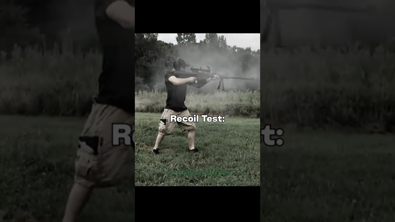 Military Sniper Recoil Test 2