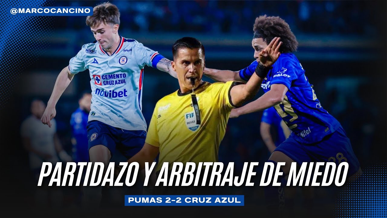 Tremendo partido en CU, con un arbitraje de miedo. 