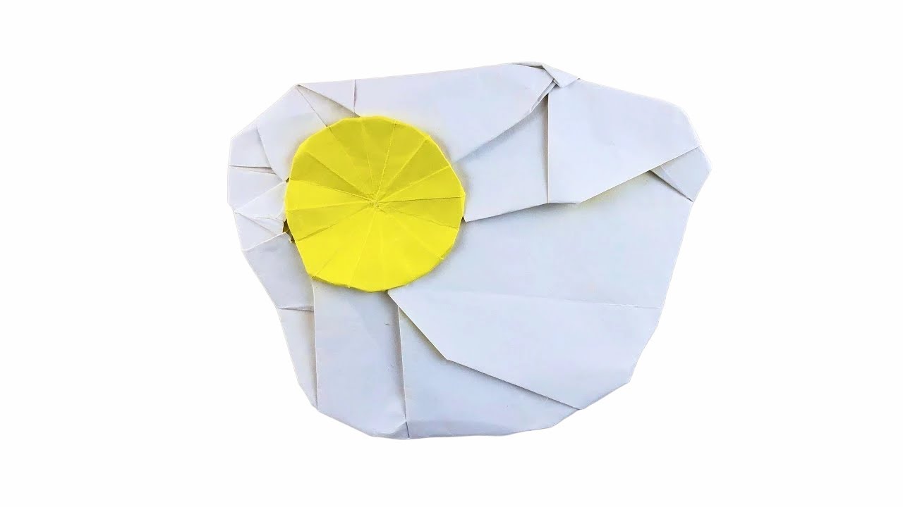 Fried Egg Origami by PaperPh2