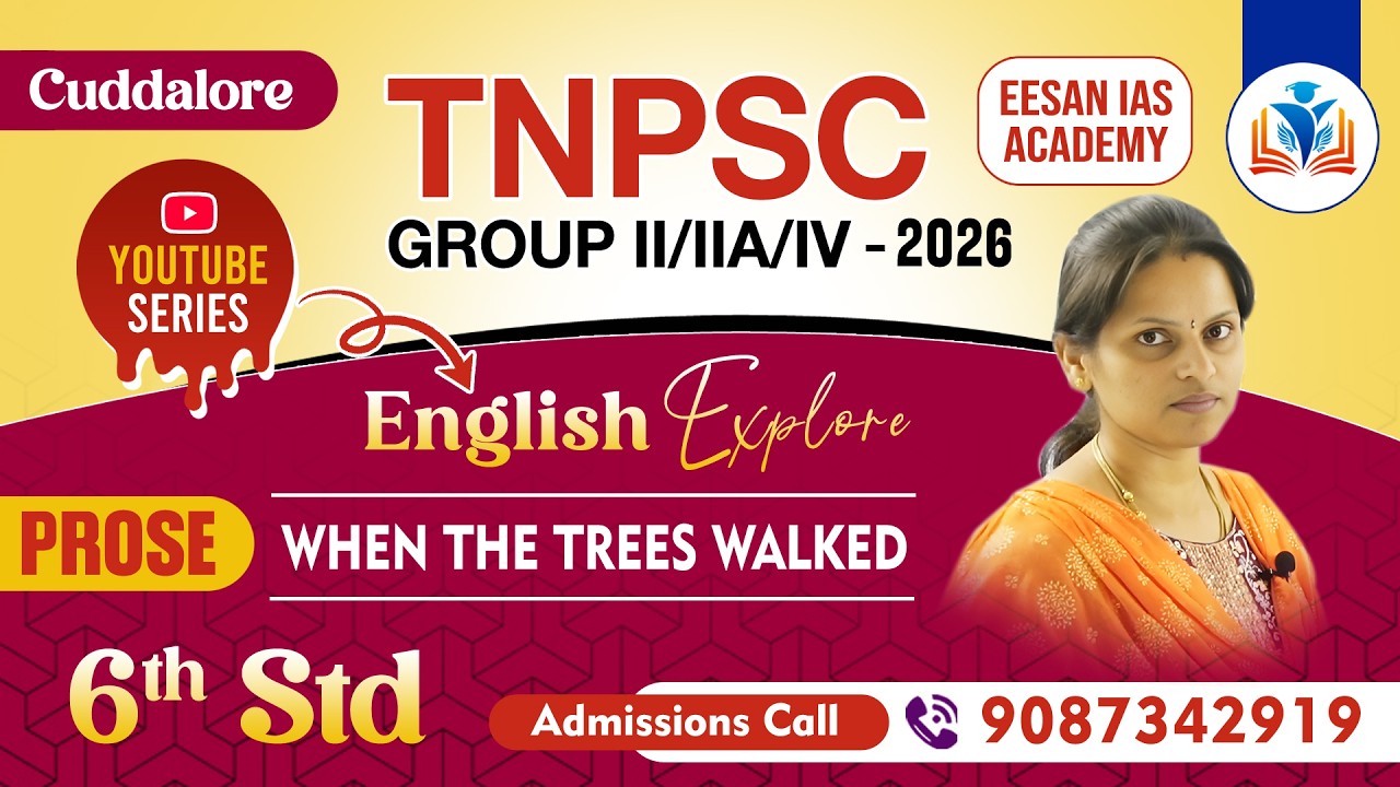 TNPSC Group II,IIA,IV 2026 | English Explore | 6th Std SPORTS STARS | EESAN