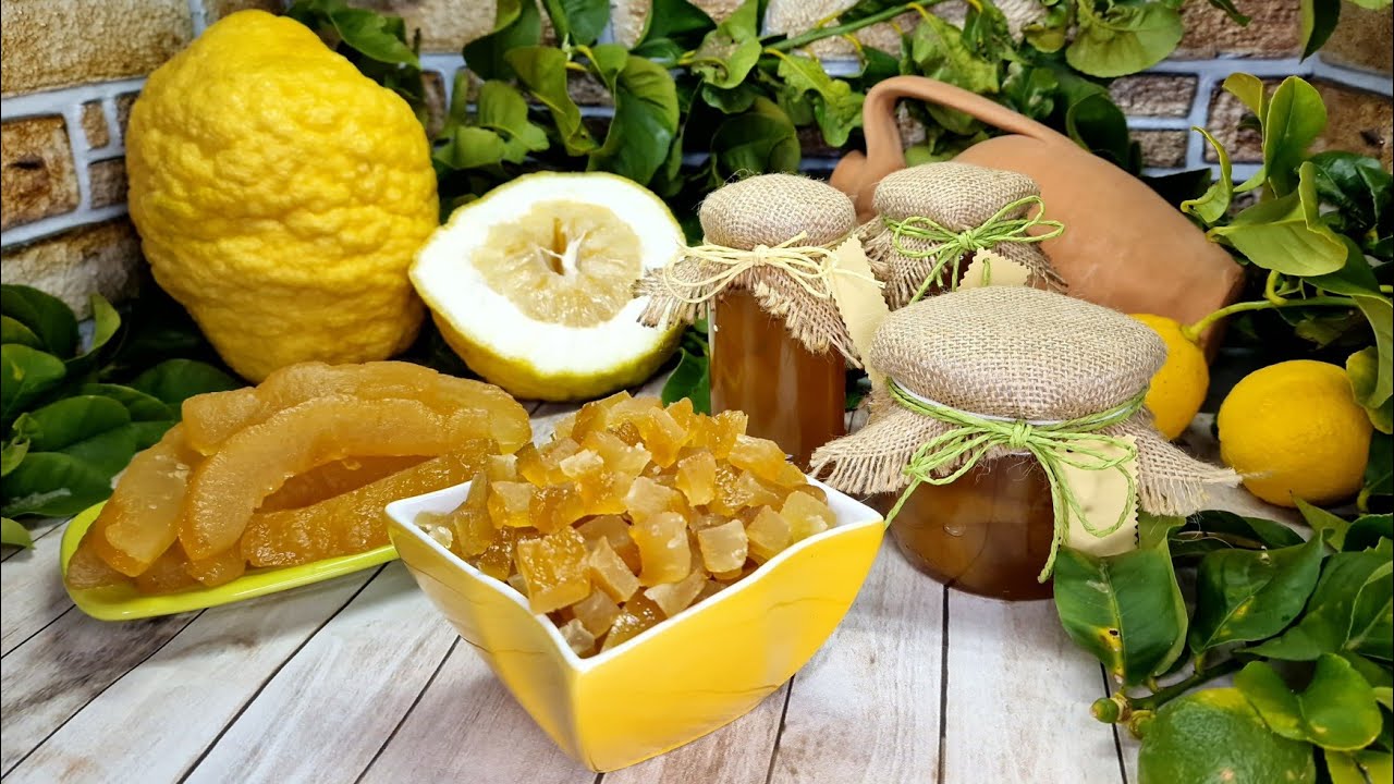 Cedro candito.Una sola preparazione 3 modi per conservarli,senza glucosio #cedro #agrumi #canditura