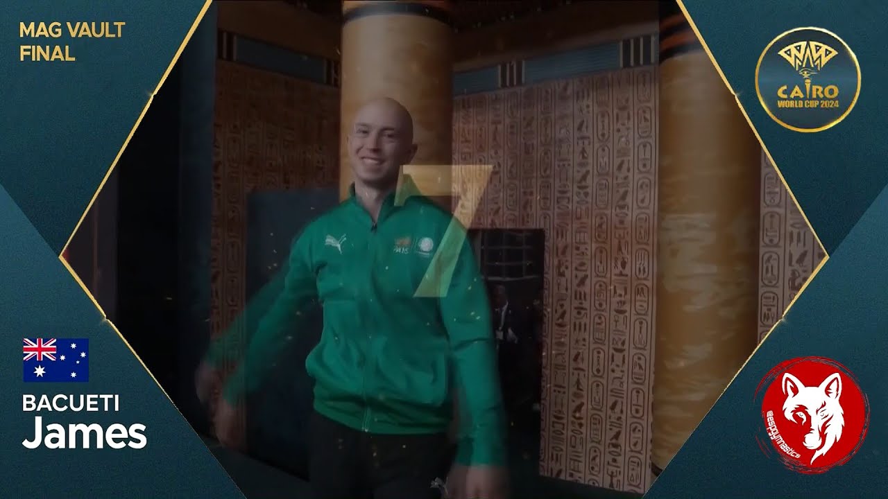 FIG Apparatus World Cup 2024 - Cairo (EGY) - Qualifying OG - 7th VT Final  BACUETI James (AUS)