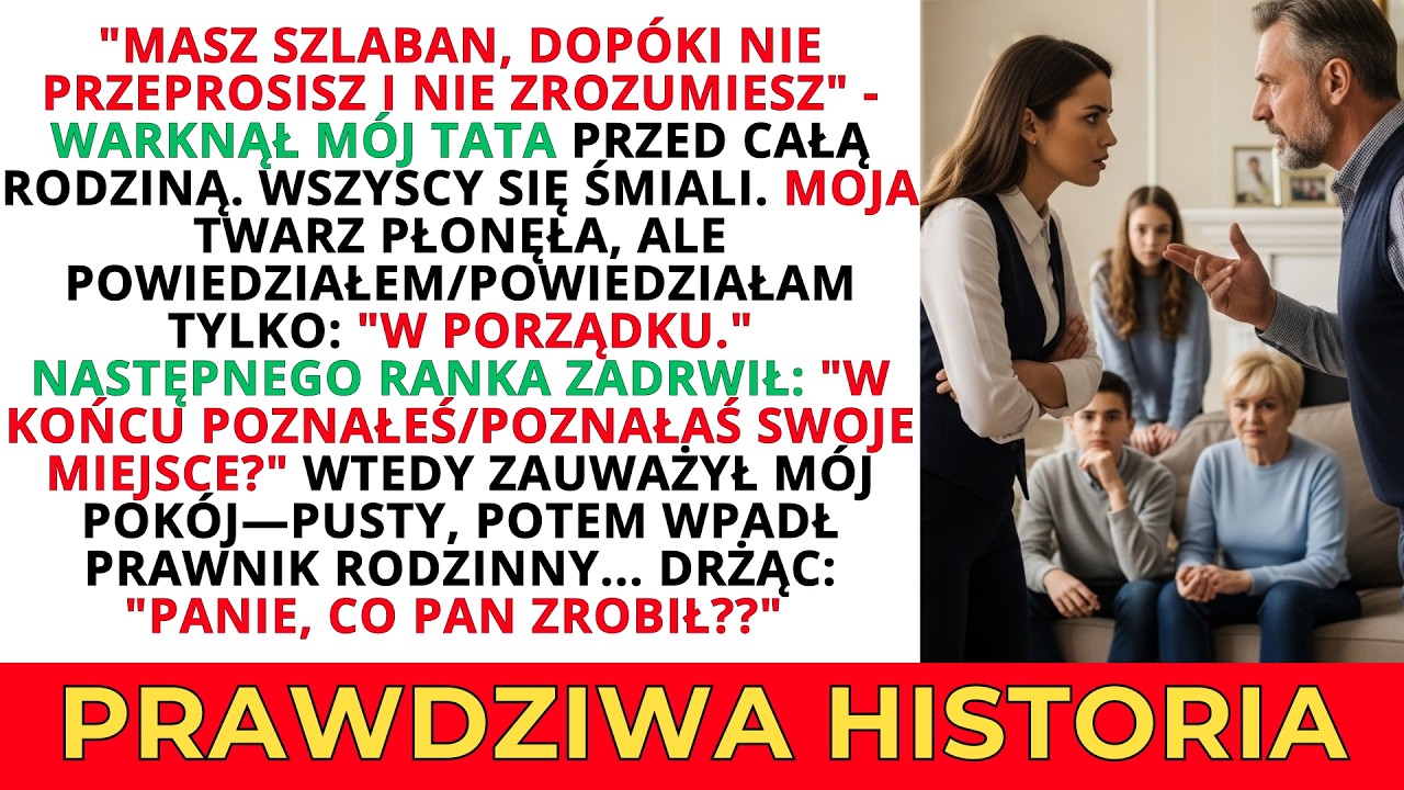 OJCIEC DAŁ MI SZLABAN PRZED RODZINĄ—POTEM PRZYSZEDŁ PRAWNIK Z PRAWDĄ O MAMIE
