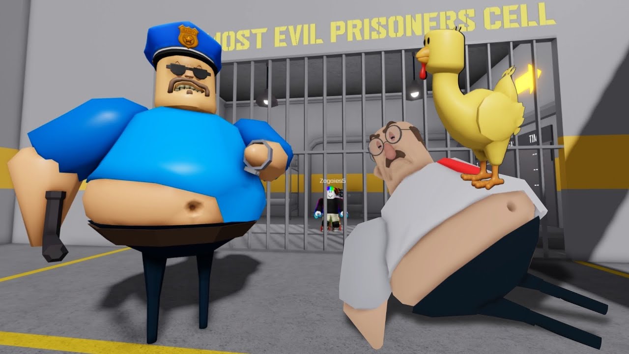 Play as Chicken in BARRY'S PRISON RUN! #roblox #obby