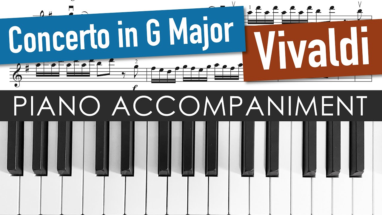 Vivaldi Concerto in G Major, Op. 3 No. 3, 1. Movement | Piano Accompaniment | Violin Sheet Music