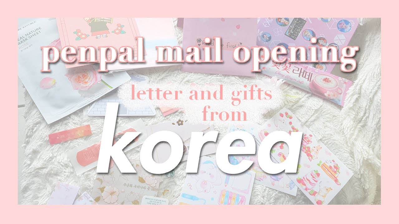 kpop penpal mail opening #1 | big letter from korea!