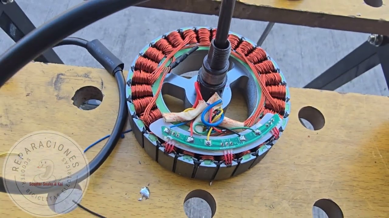 Dañaron el cableado de motor de scooter electrico Marca axs 