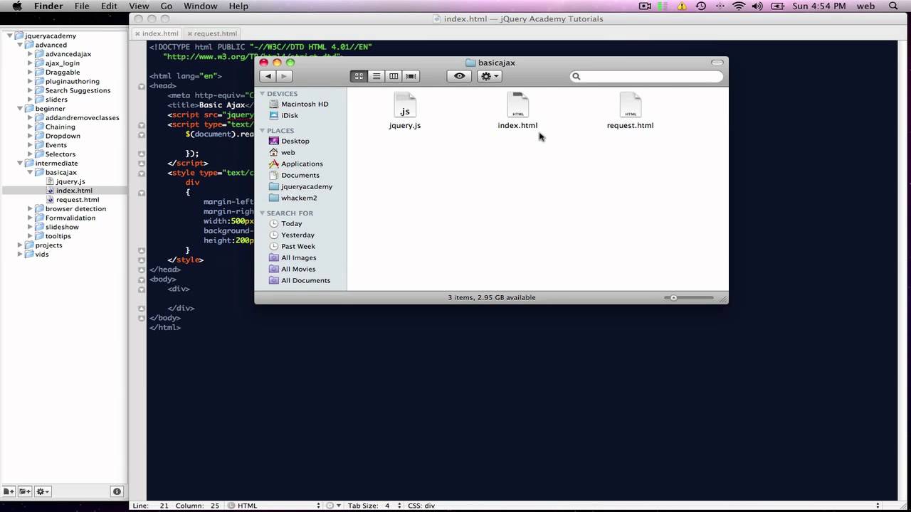 jQuery Tutorial: Ajax for beginners