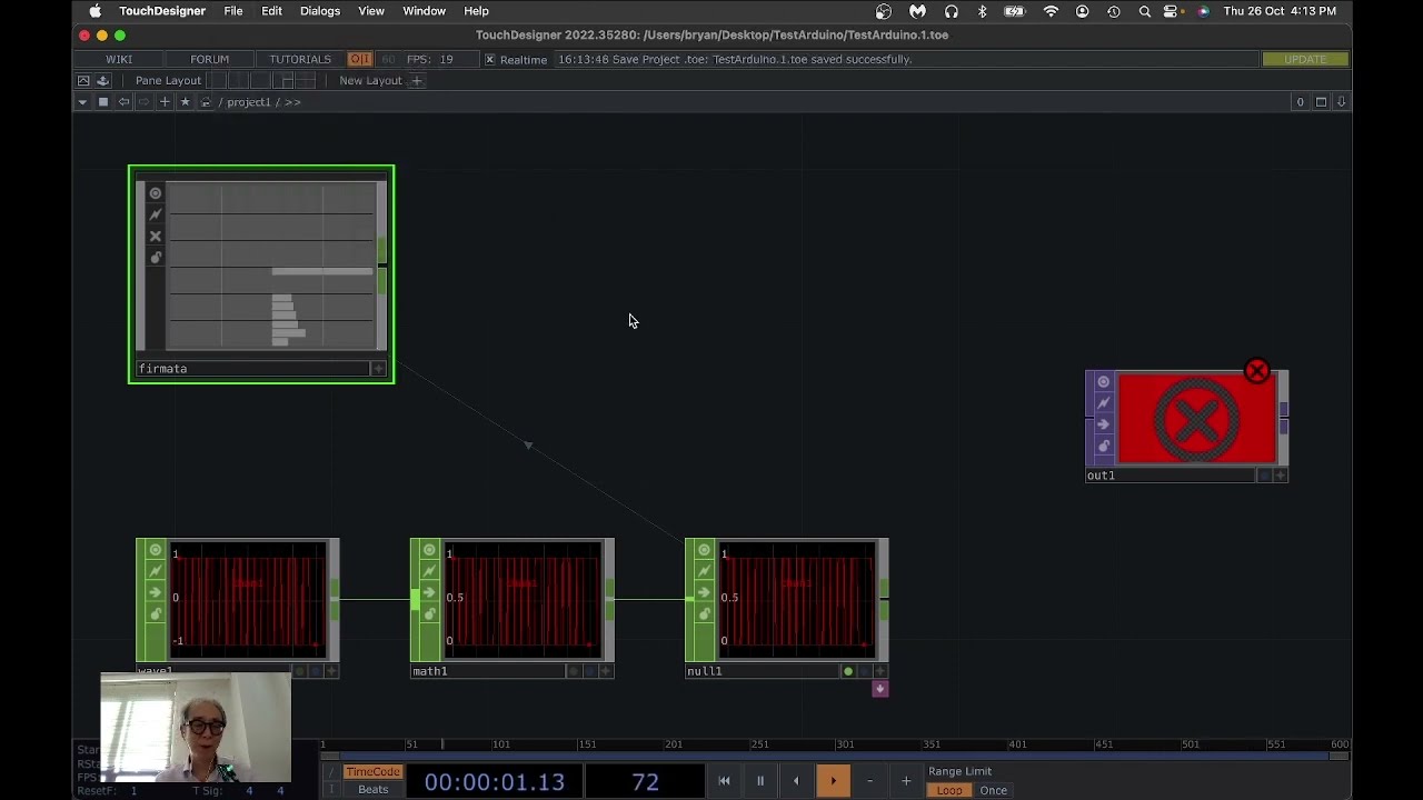 Connect Arduino to TouchDesigner with Firmata